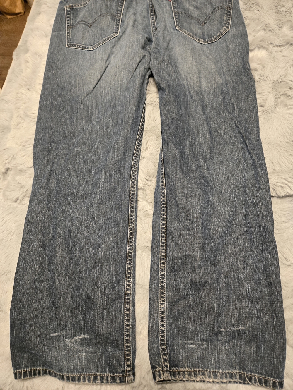 Levi’s 569 Loose Straight Leg Faded Blue Denim Jeans Size 34x30